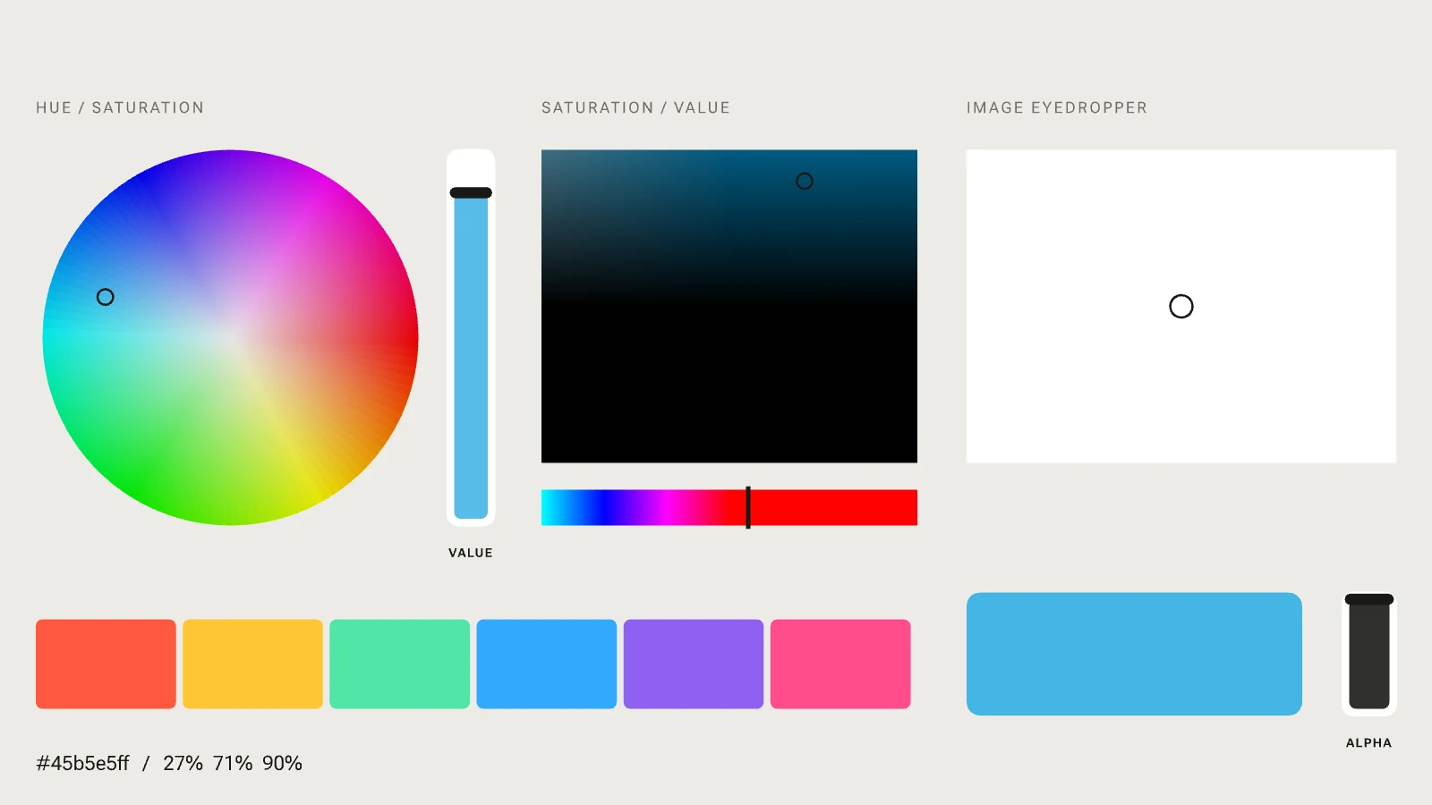 Color Picker, Darkroom preset