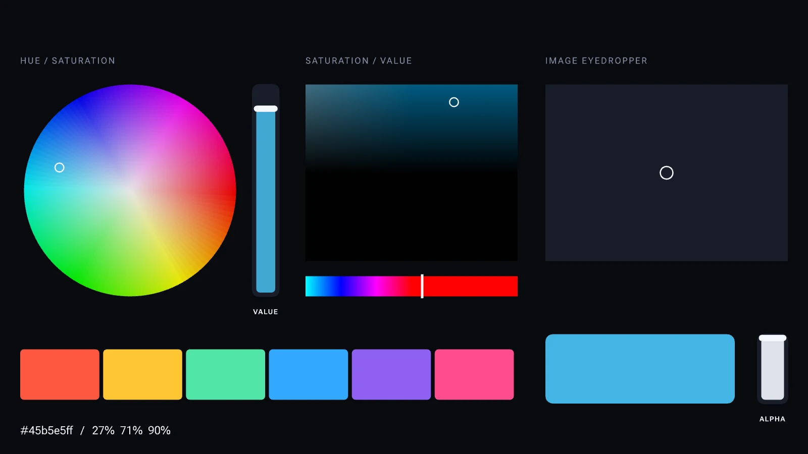 Color Picker, Darkroom preset